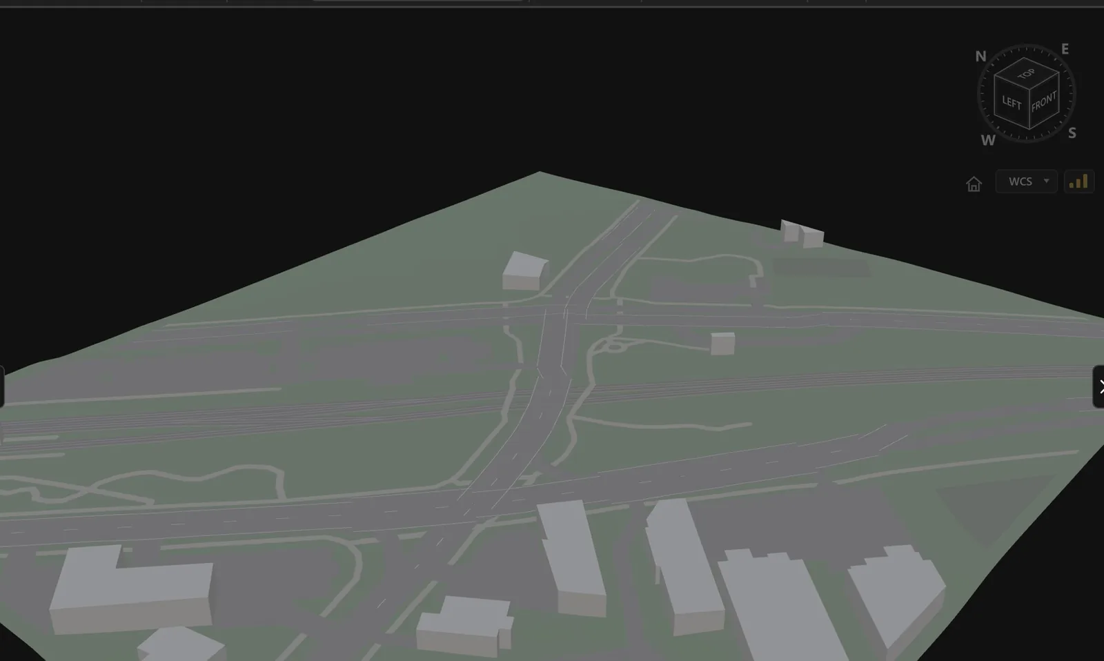 Design ground merged over LiDAR survey